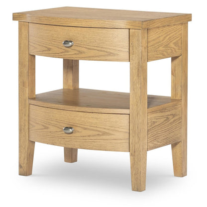 Today's Traditions Open Night Stand (2 Drawers, 1 OPEN SHELF, USB-C)