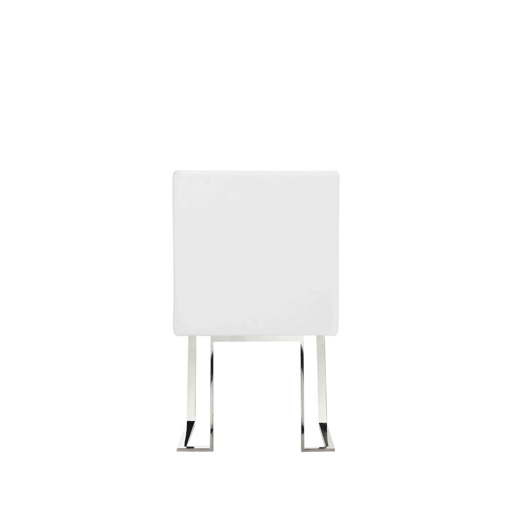 Dexter Side Chair White Pu (Set Of 2)
