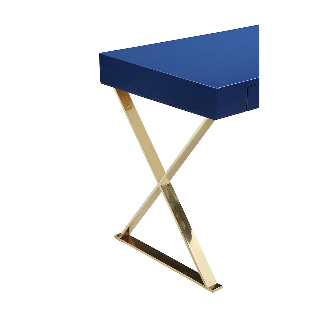 Gold Alexa Desk Navy & Gold Combo