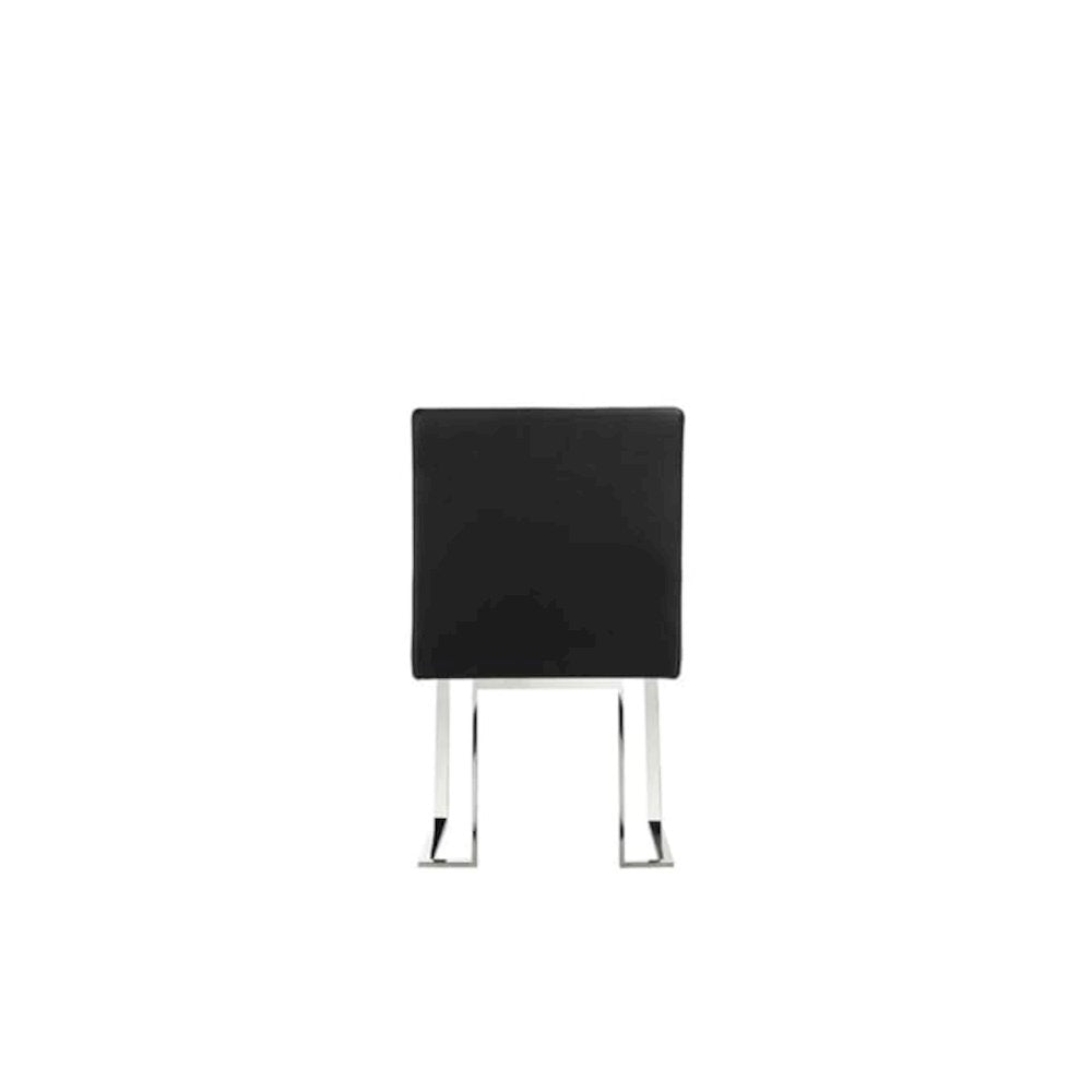 Dexter Side Chair Black Pu (Set Of 2)
