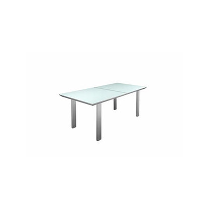 Bella 7 Piece Dining Furniture Set, Grey In Aluminum, Rope