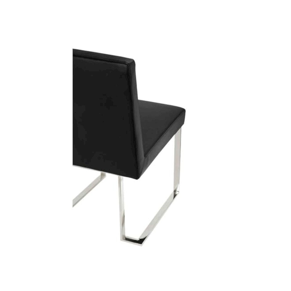 Dexter Side Chair Black Pu (Set Of 2)