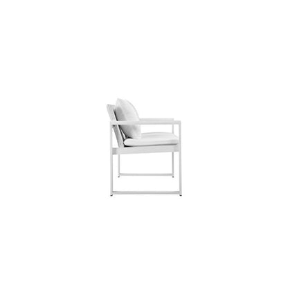 Chester Chair, White & White In Aluminum, Rattan