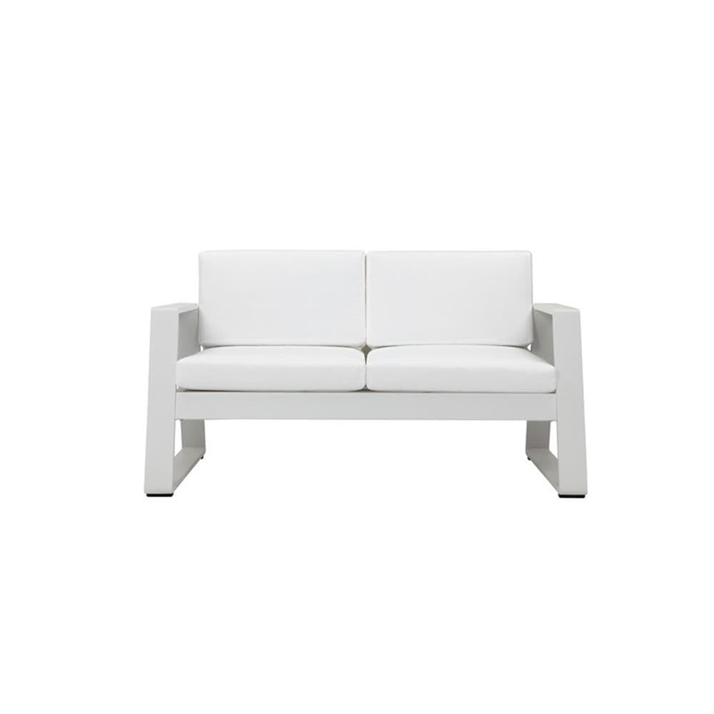 Air Sofa White In Aluminum