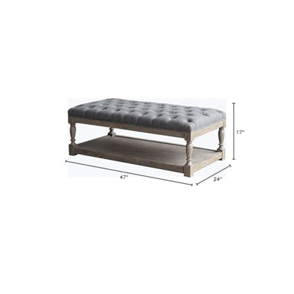 Z-Athena Rect Coffee Table White And Frost Gray