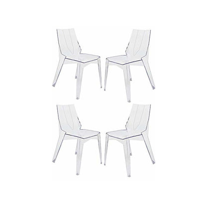 Arrow Dining Chair Side Clear- Set Of 4
