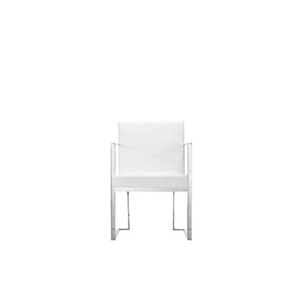 Dexter Arm Chair White Pu