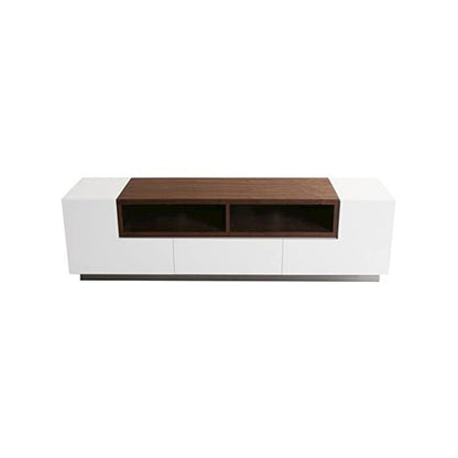 Matrix Short Buffet White And Walnut