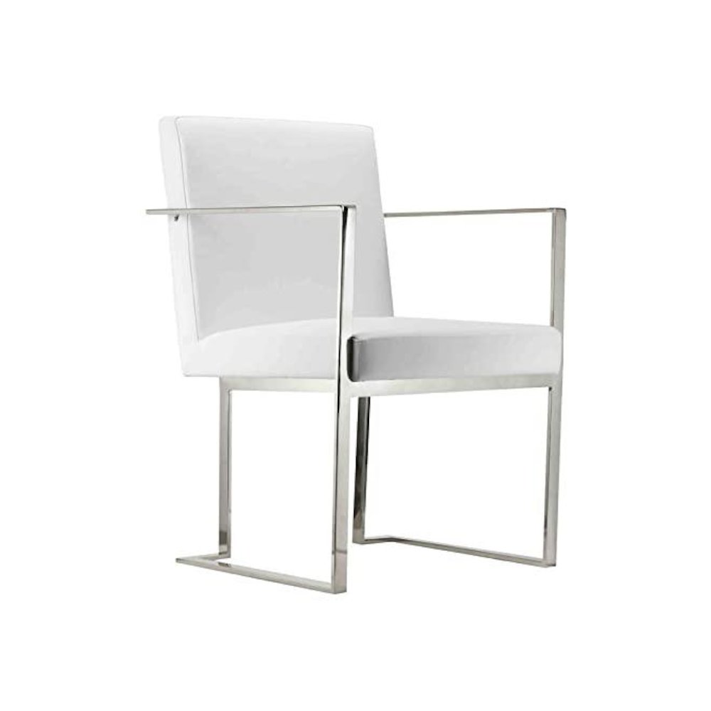 Dexter Arm Chair White Pu