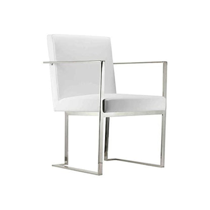 Dexter Arm Chair White Pu