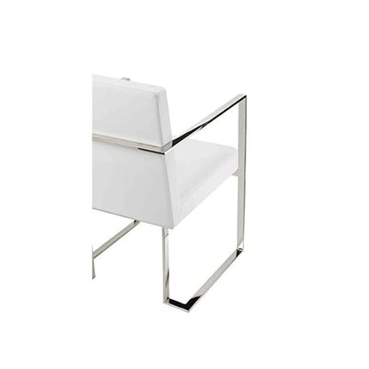 Dexter Arm Chair White Pu