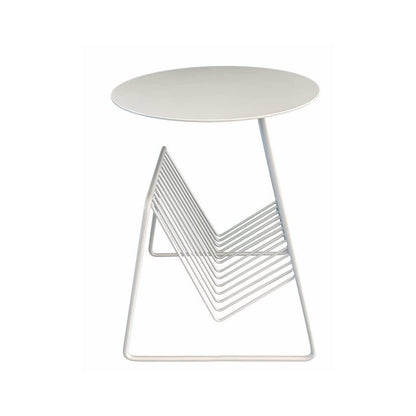 Gazette Magazine Table White
