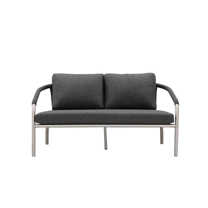 Chelsea Sofa Slate In Aluminum, Polyesin, Textilene