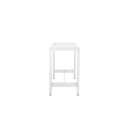 Large Betty Bar Table, White In Aluminum, Polyresin