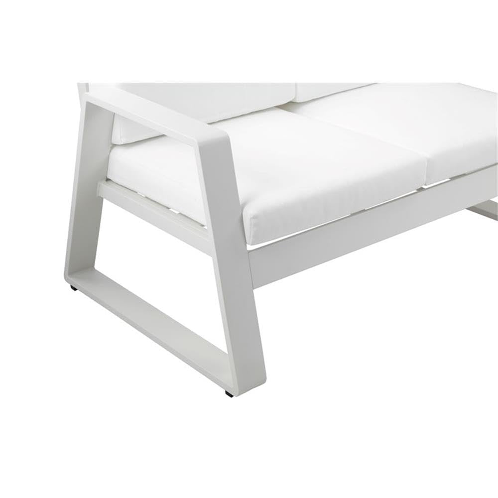 Air Sofa White In Aluminum