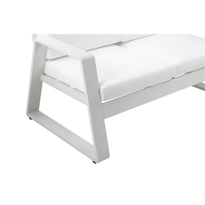 Air Sofa White In Aluminum