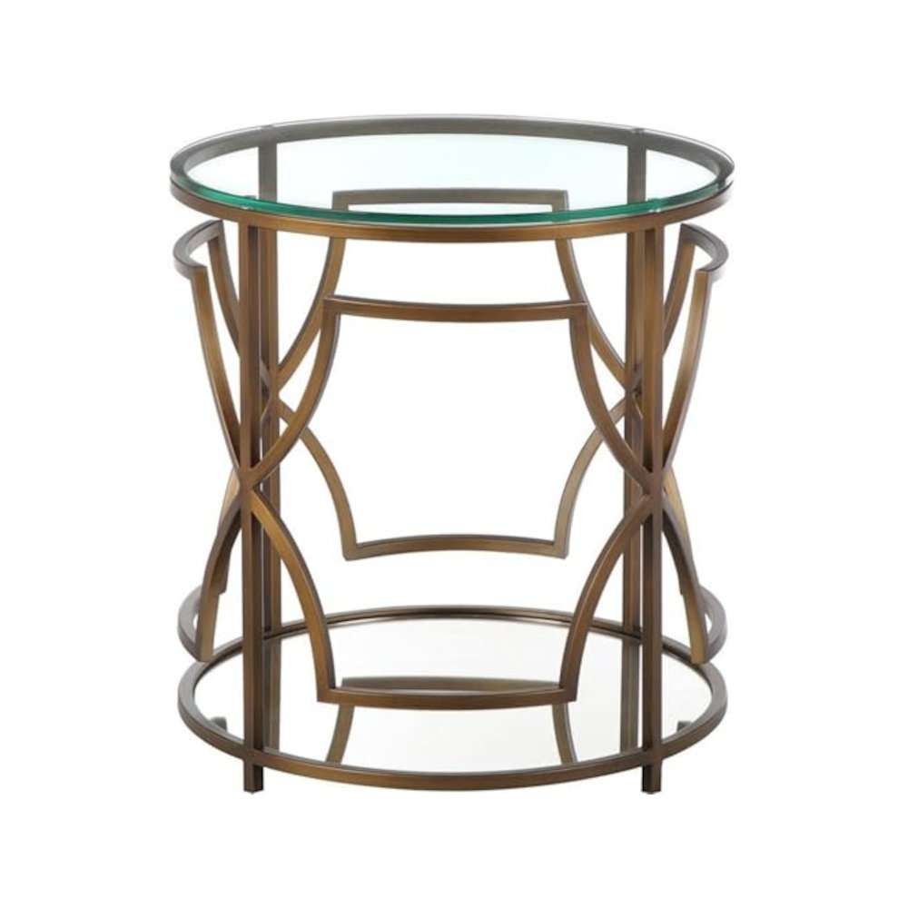 Z-Edward Round Side Table Brass