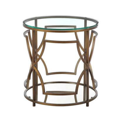 Z-Edward Round Side Table Brass