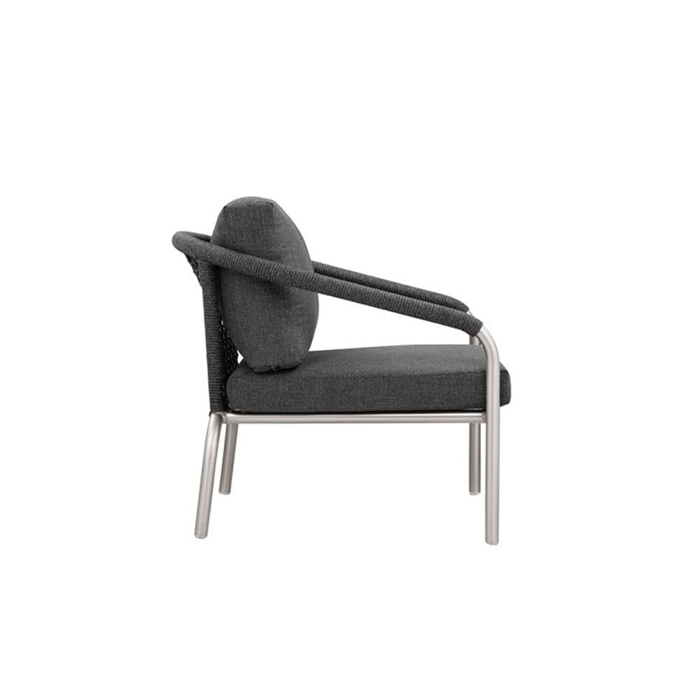 Chelsea Chair Slate In Aluminum, Rope