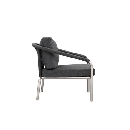 Chelsea Chair Slate In Aluminum, Rope