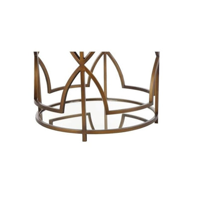 Z-Edward Round Side Table Brass
