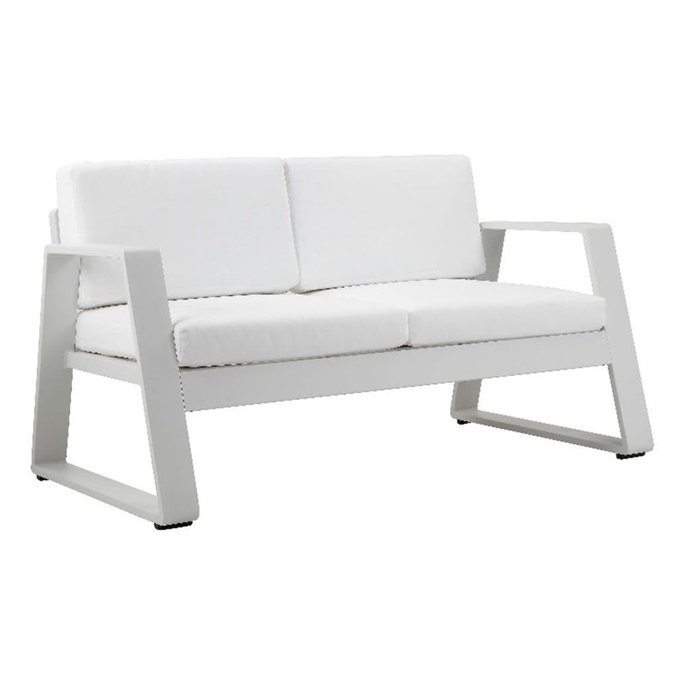 Air Sofa White In Aluminum