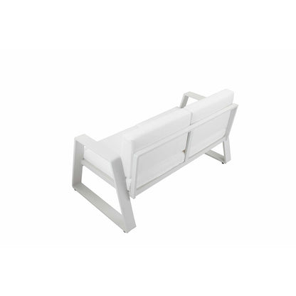 Air 4 Piece Set White In Aluminum