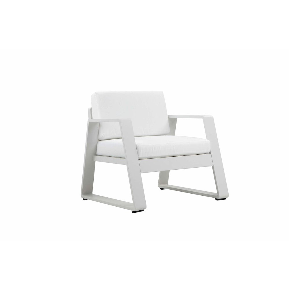 Air 4 Piece Set White In Aluminum