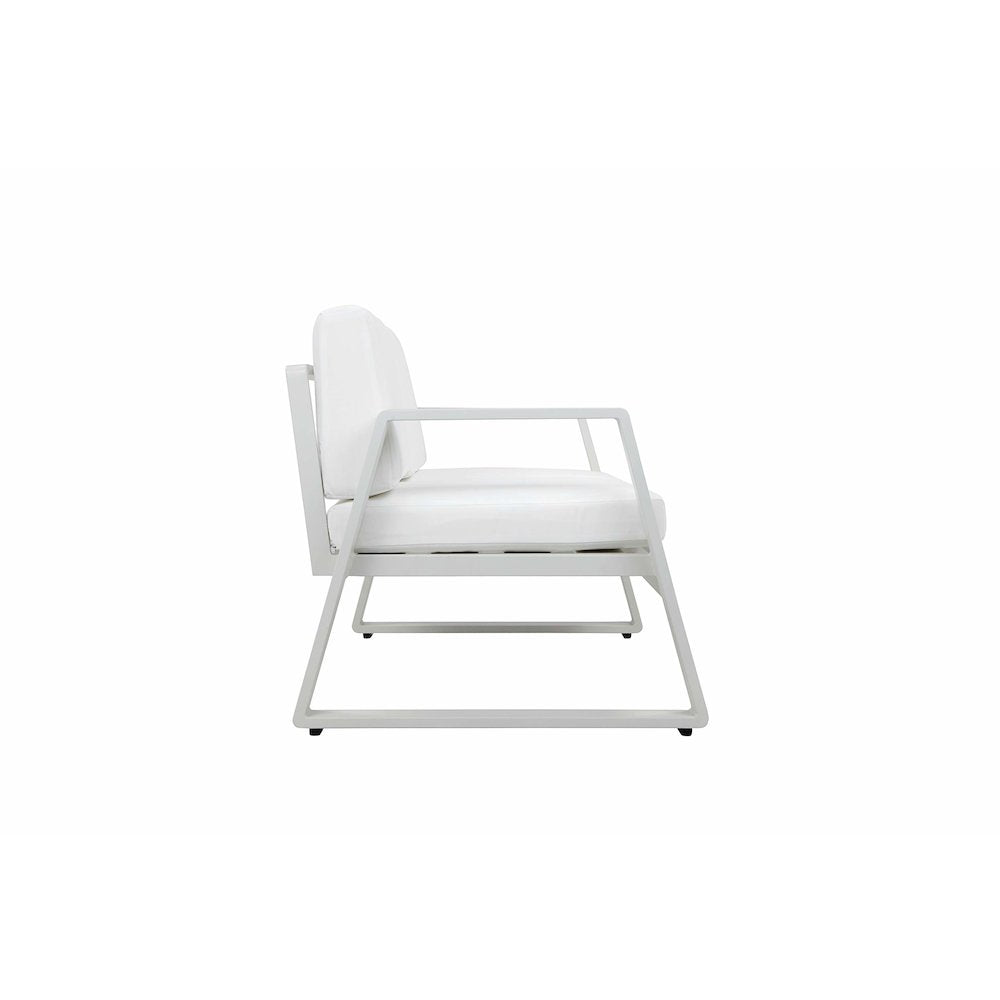 Air 4 Piece Set White In Aluminum