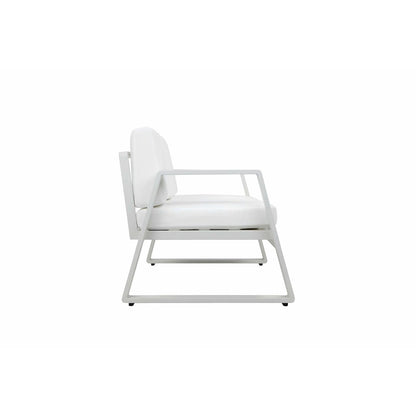 Air 4 Piece Set White In Aluminum