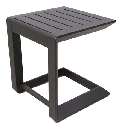 Leaf Side Table, Black In Aluminum