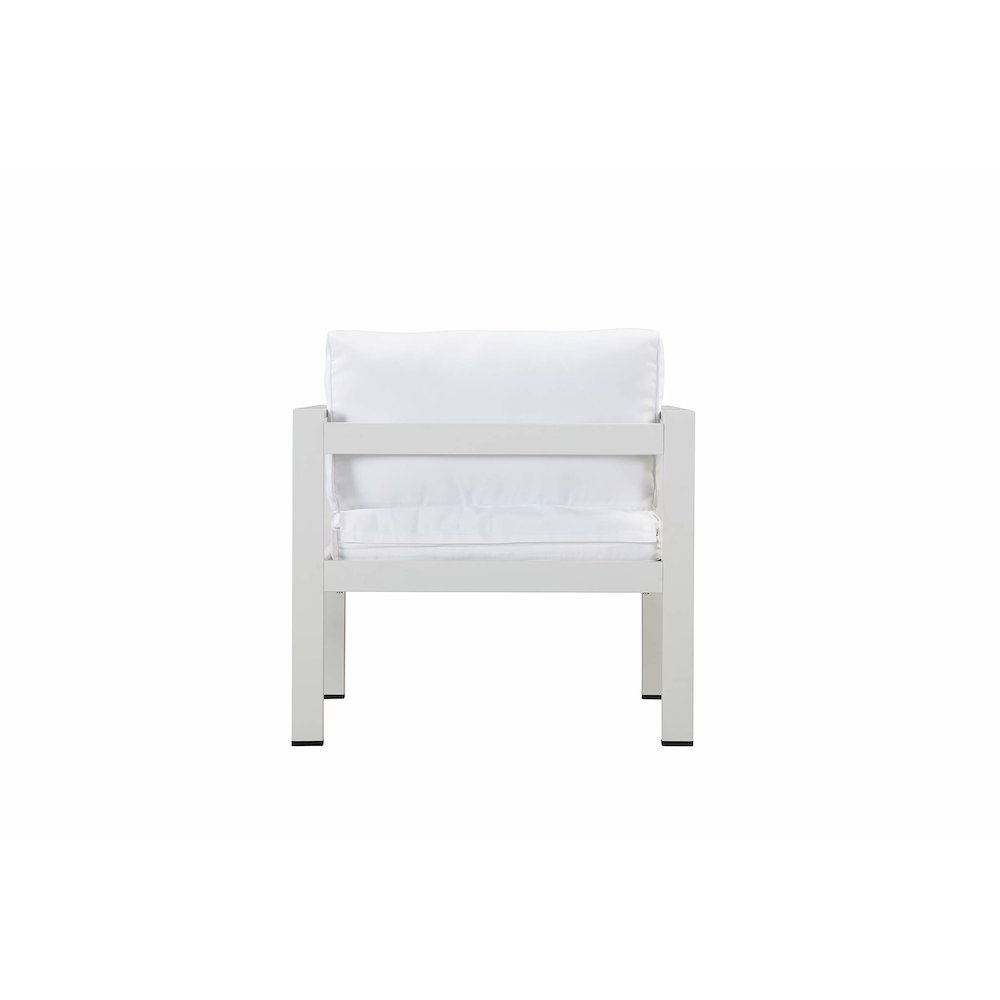 Karen Chair, White In Aluminum, Polyresin