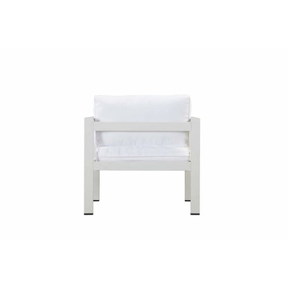 Karen Chair, White In Aluminum, Polyresin