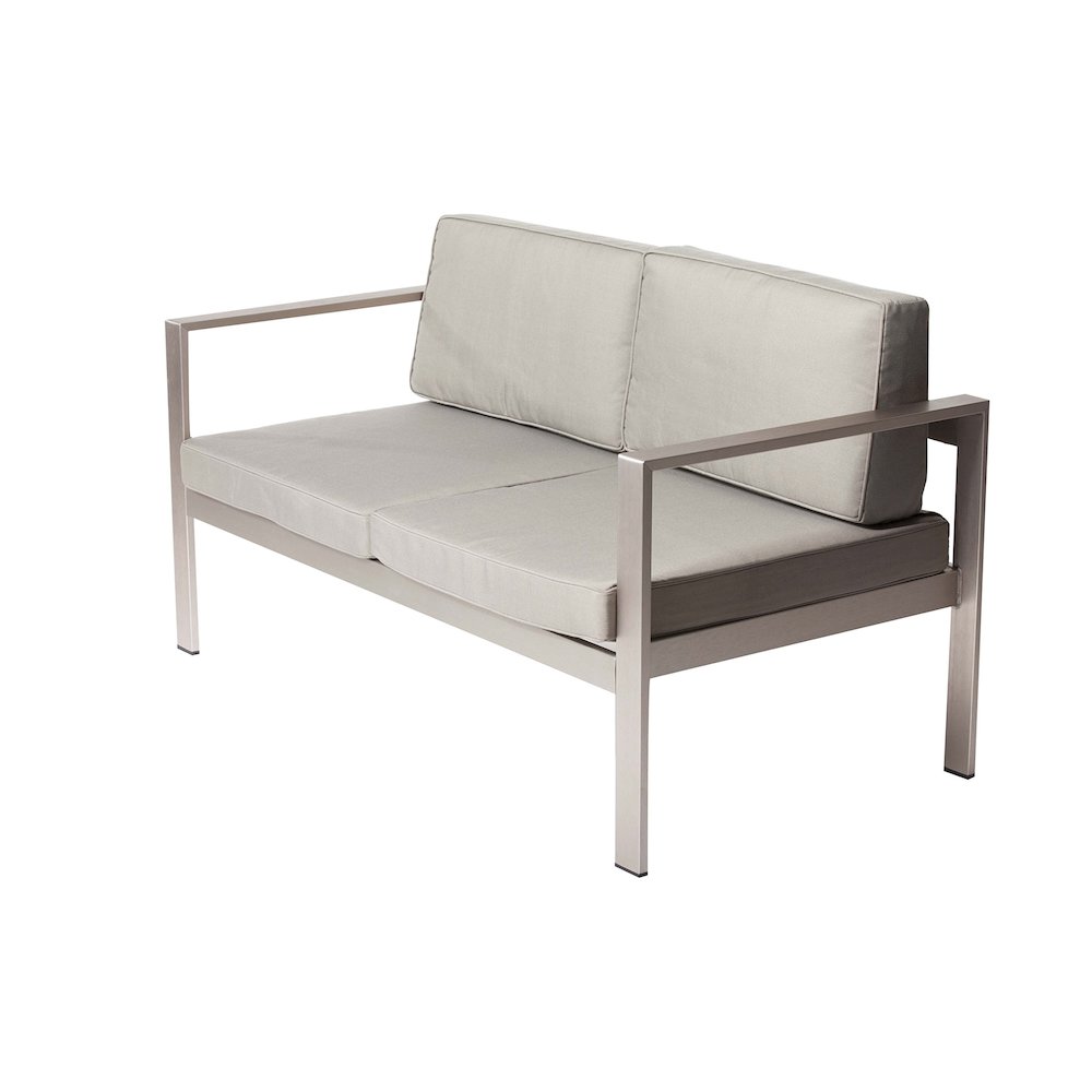 Karen Sofa, Grey In Aluminum