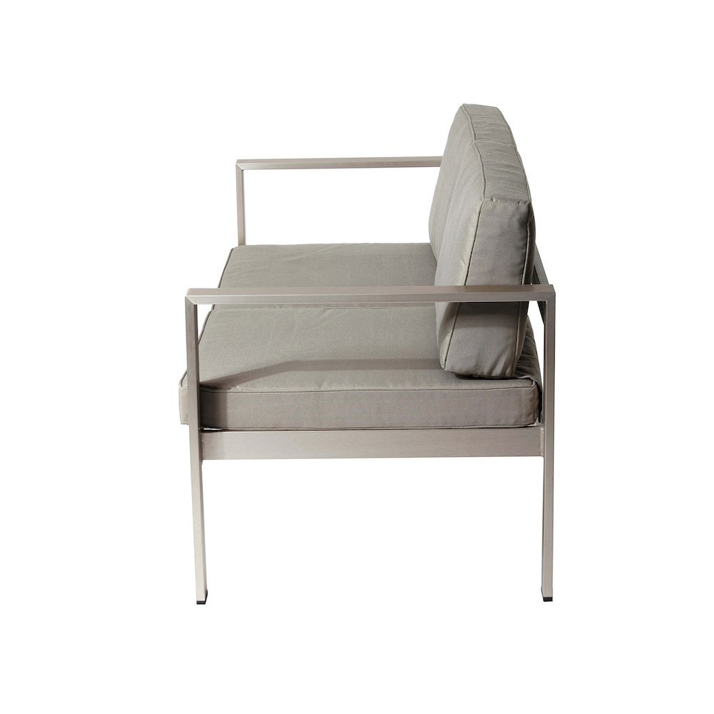 Karen Sofa, Grey In Aluminum