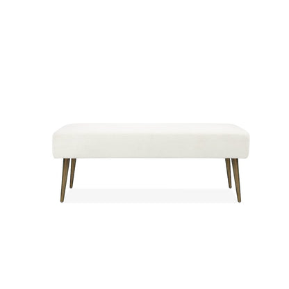 Avah Bench Boucle White