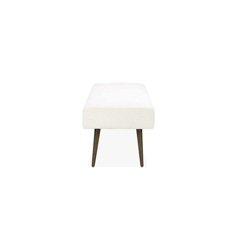Avah Bench Boucle White