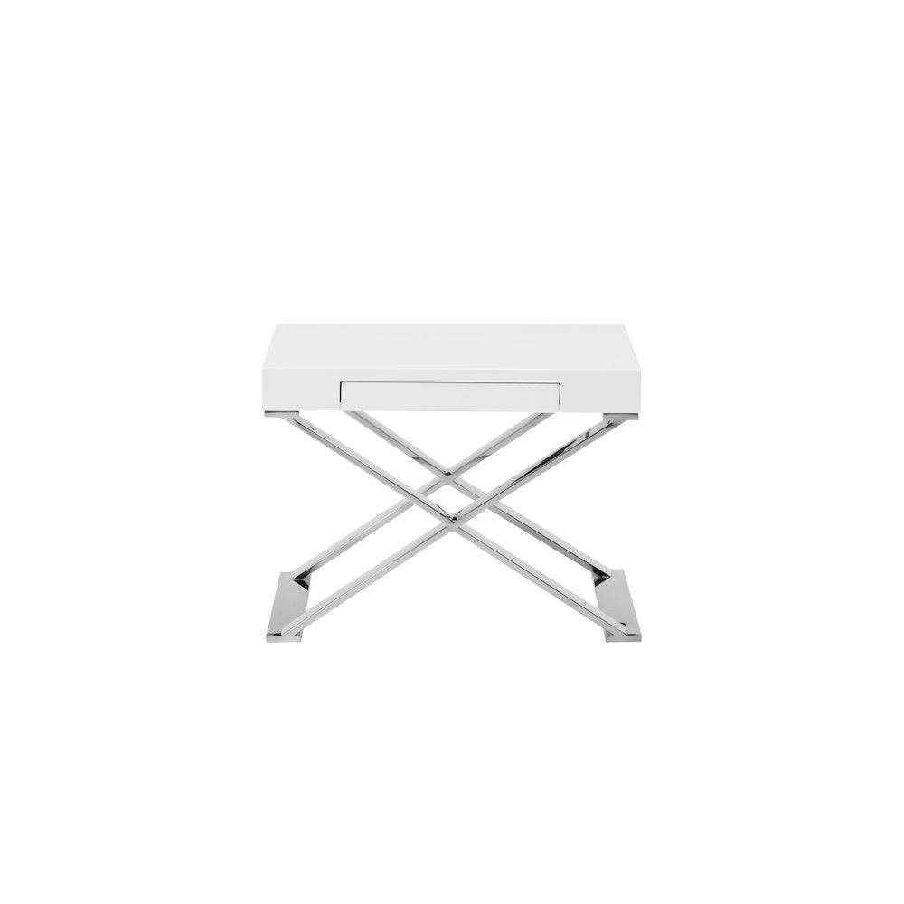 Alexa Side Table White