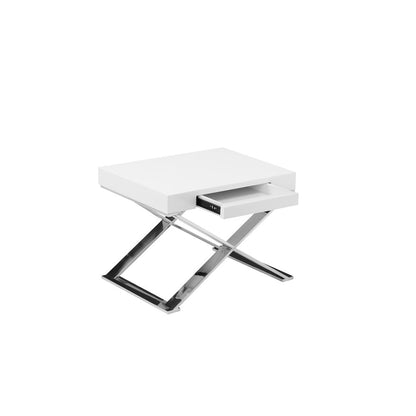 Alexa Side Table White