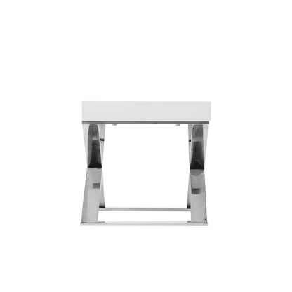 Alexa Side Table White
