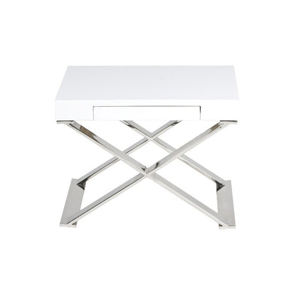 Alexa Side Table White