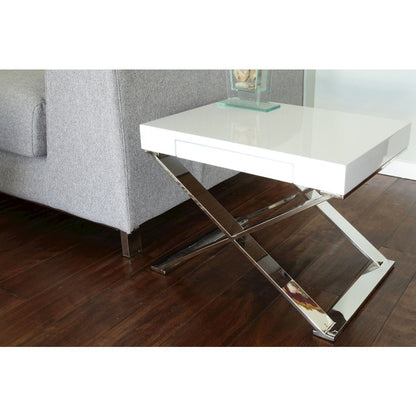 Alexa Side Table White