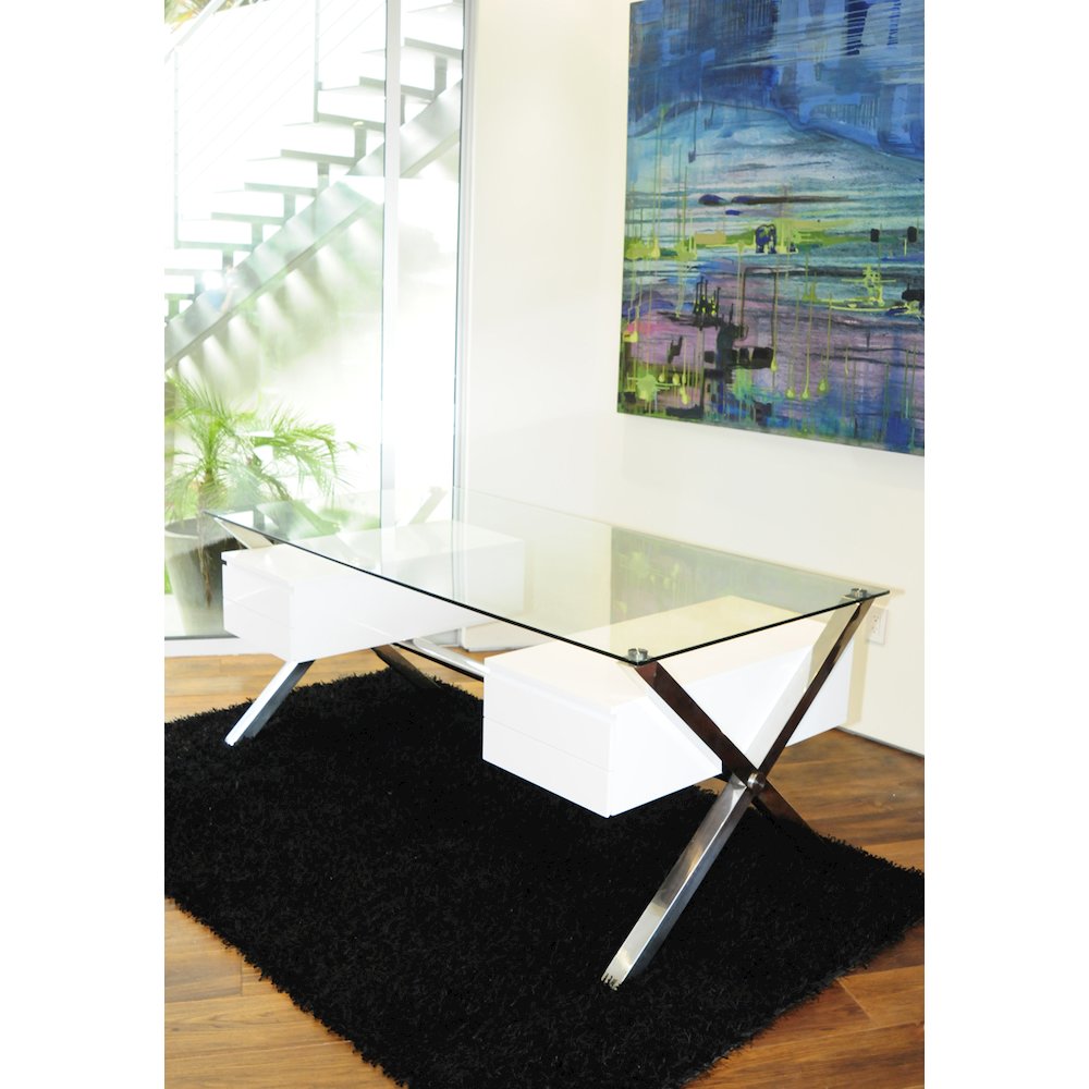 Beverli Desk Large White