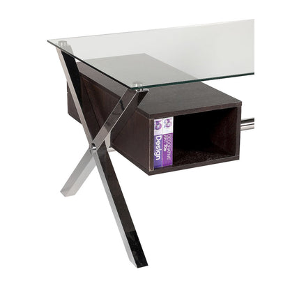 Beverli Desk Small Espresso