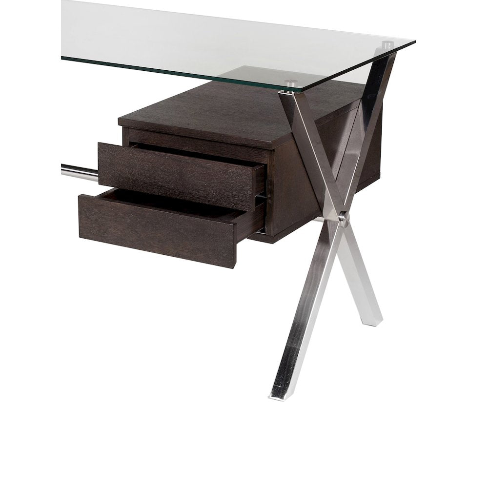 Beverli Desk Small Espresso