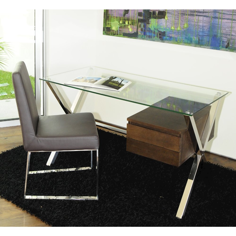 Beverli Desk Small Espresso