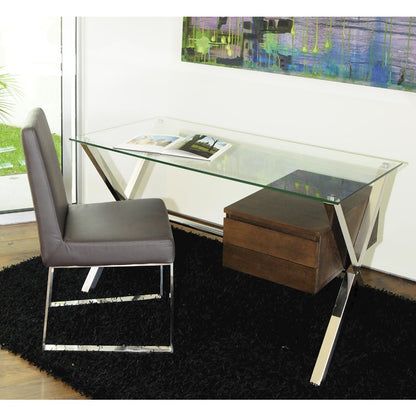 Beverli Desk Small Espresso