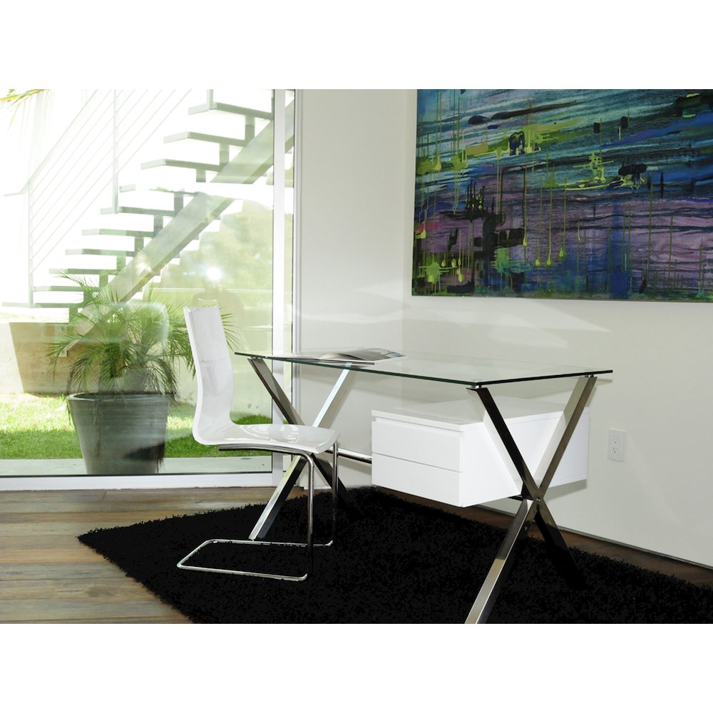 Beverli Desk Small White