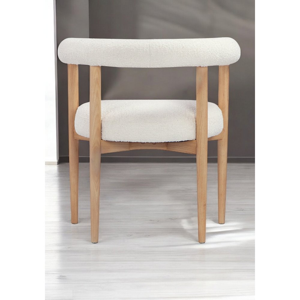 Bloom Arm Chair Boucle White