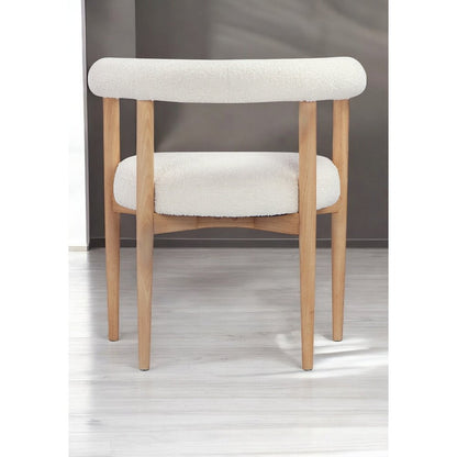 Bloom Arm Chair Boucle White